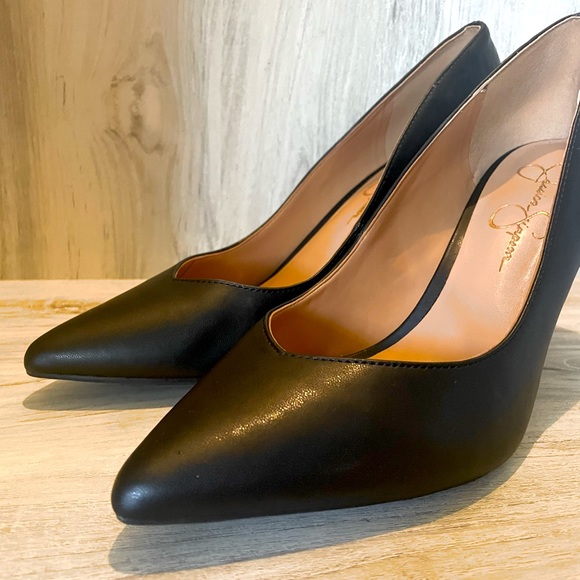 jessica simpson black strappy heels